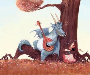 yapboz Dragon Princess bir şarkı sung